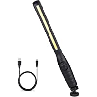 Los mejores  - Linterna Taller LED Recargable- Winzwon 4 Modos Lámpara de Inspección- LED Portátil Linterna con Base Magnética y Gancho…